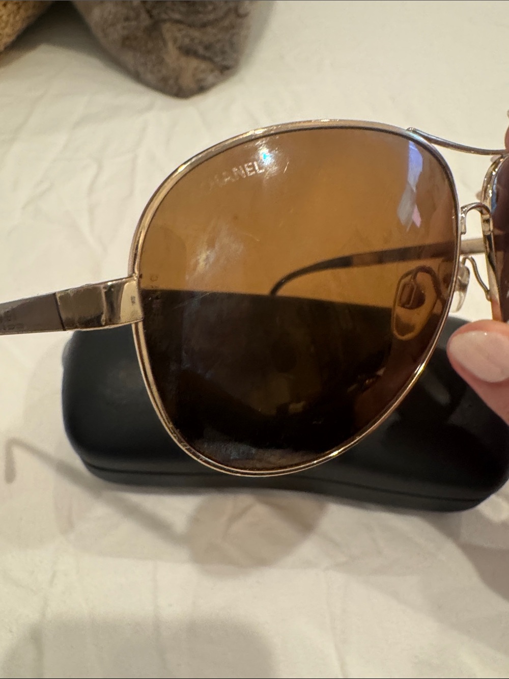 CHANEL Sunglasses Collection Miroir Gold Vintage - Picture 7 of 7